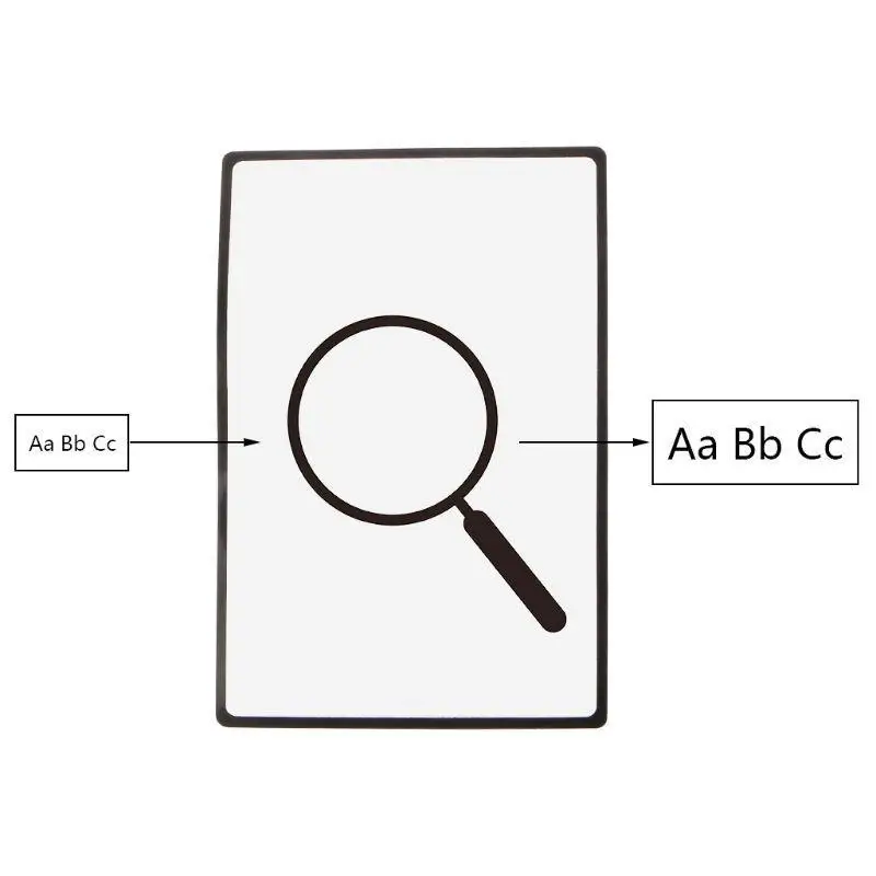 

652F Flat Portable Multifunctional Glass for Jewelry Watches for Reading Small Prints Low for Vision Senio