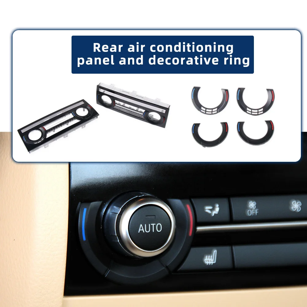 

Задняя панель кондиционера автомобиля и декоративное кольцо 61319290751 для BMW 5 6 7 X5 X6 серии F01 F02 F04 F06 F10 F11 F18 F15 F16