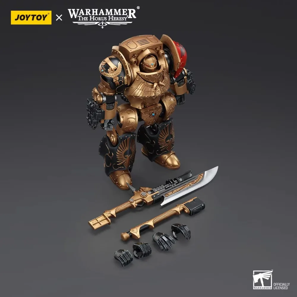 Joytoy warhammer o horus heresia figura de ação legio custodes contemptor anime estatueta coletor brinquedos conjunta modelo móvel