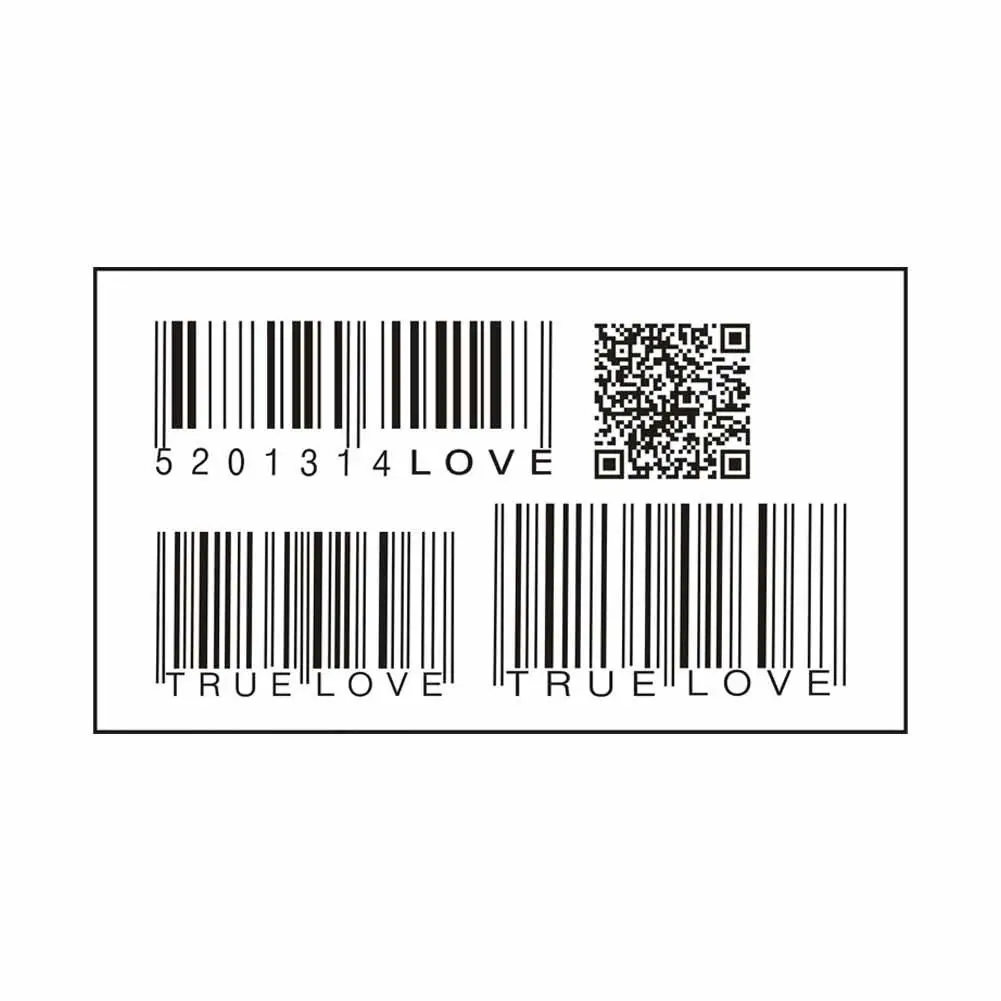 Mini Size Body Art Sex Waterproof Temporary Tattoos For Men And Women Individuality 3d Love Barcode Design Tattoo Sticker T8L7