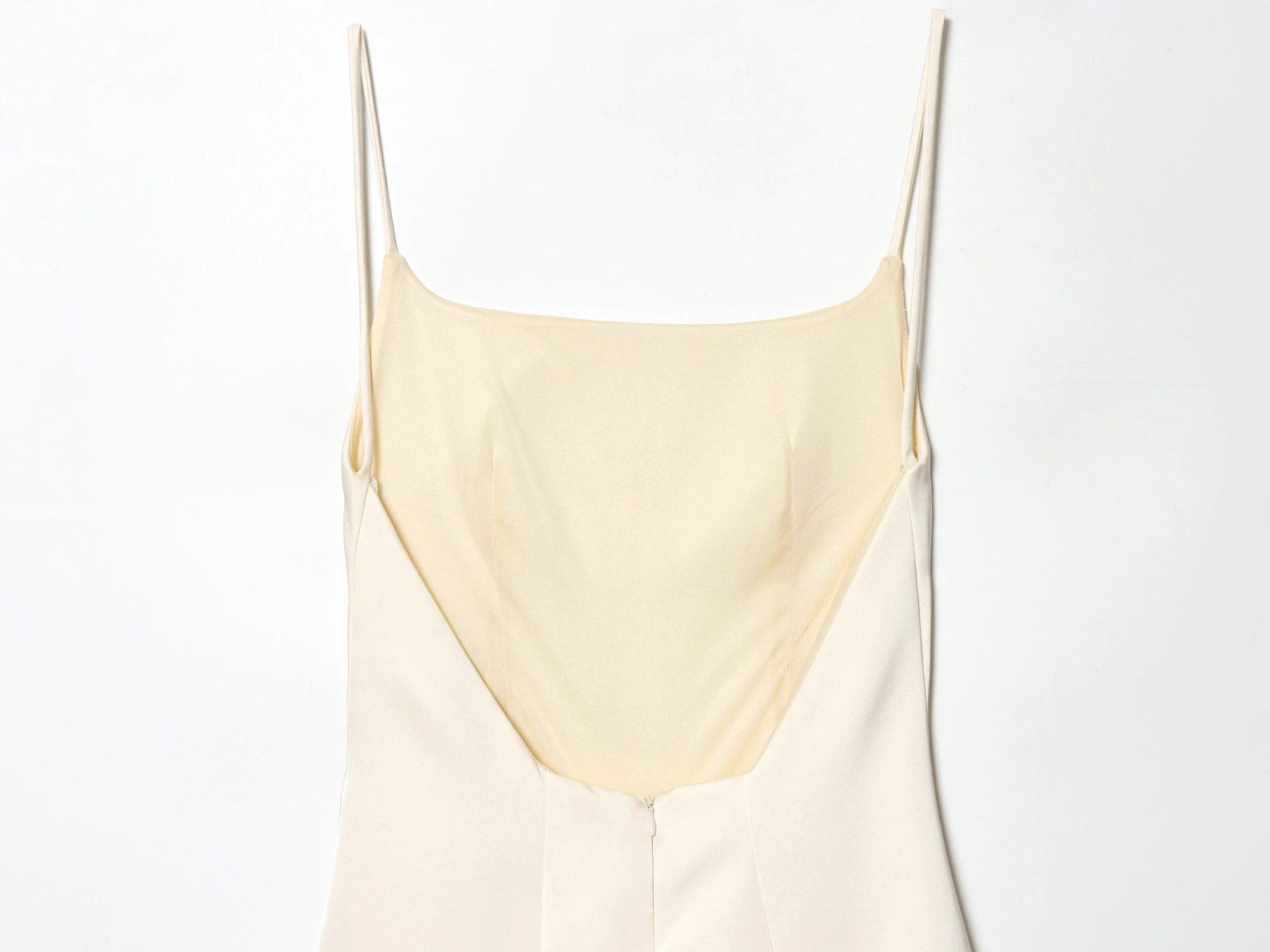 KONDALA Elegant Chic Beige Satin Feathers Mini Dress Women Backless Cami Party Dress Fashion 2026 Evening Club Sexy Dress