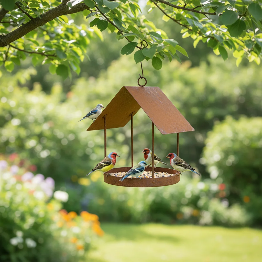 3D Creative Bird Feeder Hanging Planter Decoration Home Ornament Craft For Garden Balcony