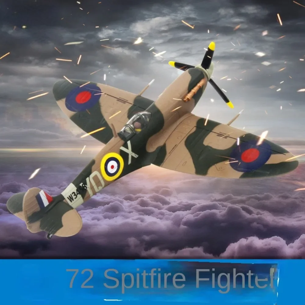 

War II Alloy Aircraft Model Simulated Military Ornaments 1:72 Spitfire Fighter Model World Finished Product Decor