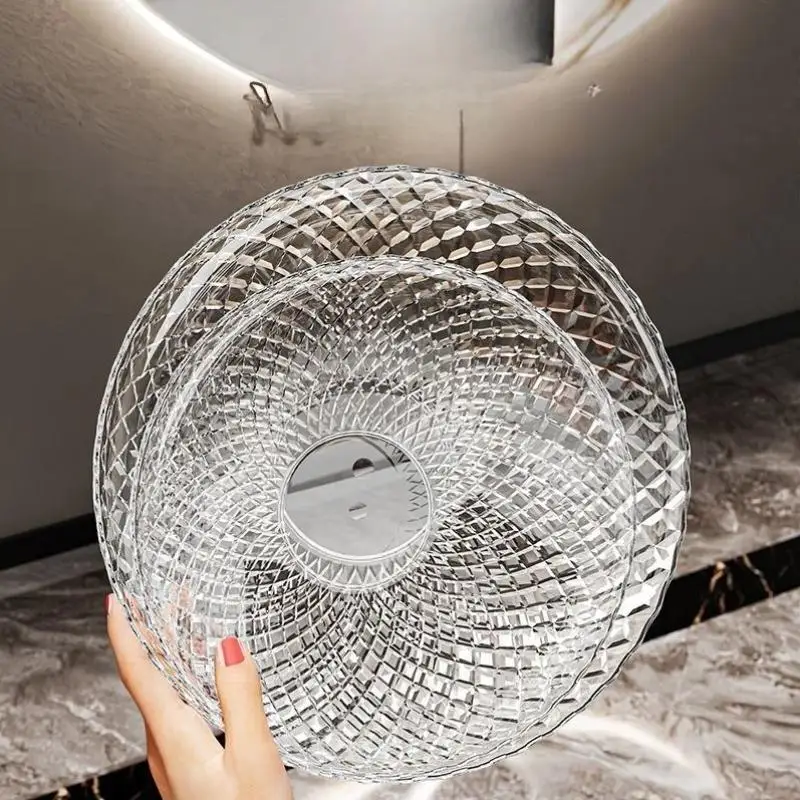 Exquisite Flower Shaped Transparent Fruit Plate: Plastic Dessert Salad Tray Light Luxury Household Snack