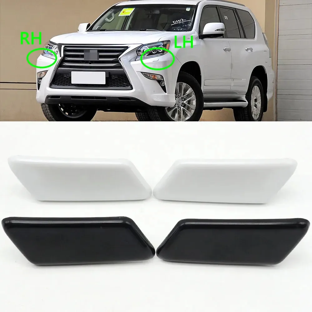 Headlamp HeadLight Washer Spray Nozzle Pump Jet Cover Cap For Lexus GX460 2014-2020 - view 2