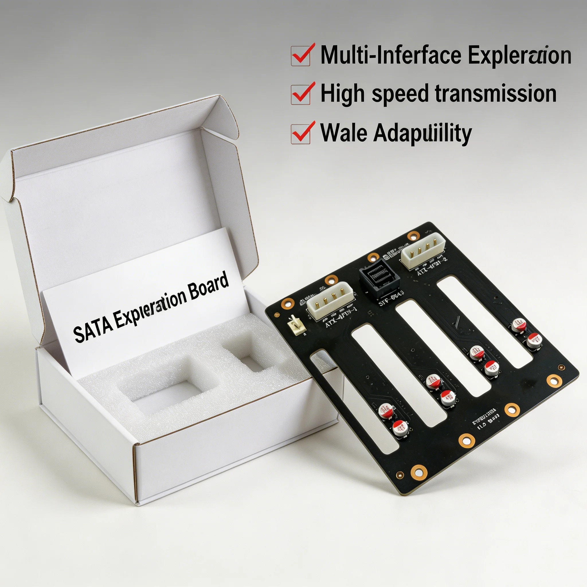 

4-Bay M.2 NVMe SSD Backplane Board SFF-8643 to U.2 Adapter with 4Pin Power Supply for PC Server