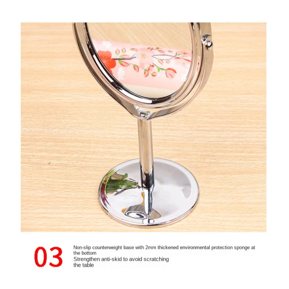 3 Inches Desktop Makeup Mirror Tabletop Mirror Double Sided Rotating Vanity Mirror For Makeup Mirrors Desktop Mirror