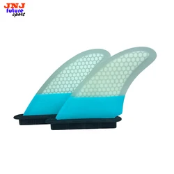 JNJ-Future Surfboard with Twin Fins Thruster, Made from Fiberglass and Epoxy Resin, 5.5 in
