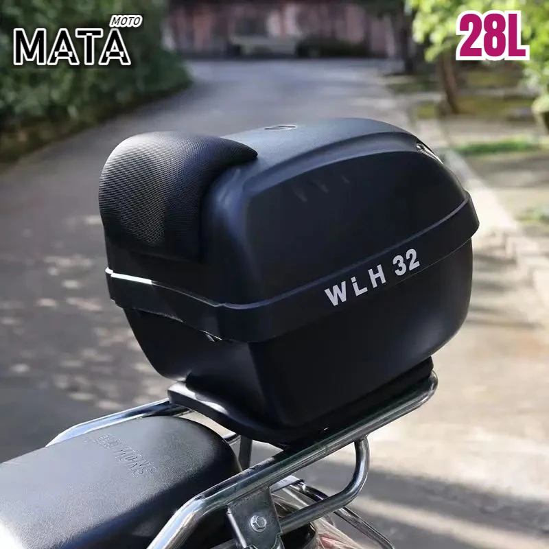 

WANLIHAO прочный 28L мотоциклетная подушка Tour хвостовая коробка мото багажная коробка верхний чехол с 2 ключами многофункциональный чемодан для скутера