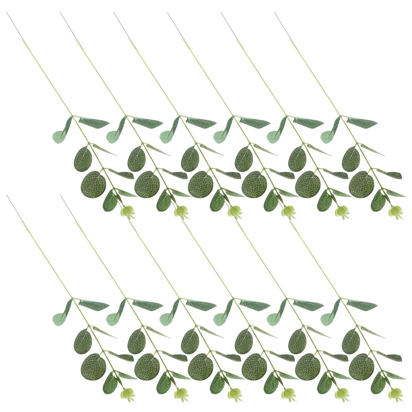 

20Pcs Eucalyptus Leaf Cupcake Toppers Natural Design Pretty Appearance Dessert Decor Leaf Inserting Topper Baking Adorns