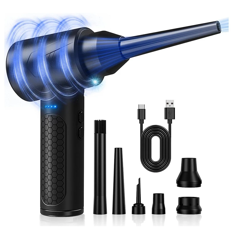 

Multipurpose Electric Duster And Air Blower ABS Compressed Air Cleaner For PC,Replace Compressed Air Cans For Deep Cleaning