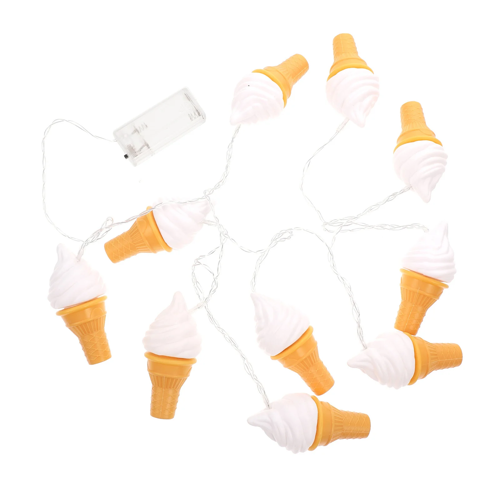 1 مجموعة الآيس كريم LED سلسلة مصباح الإبداعية مشرق منخفضة استهلاك الطاقة ضوء لغرفة المعيشة فناء جو الحفلات