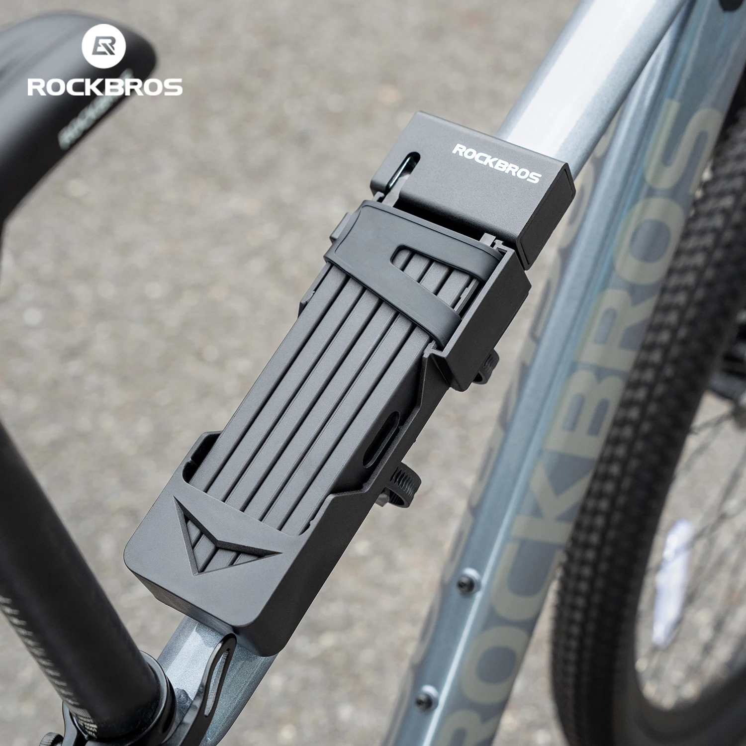 

ROCKBROS велосипедный складной замок, высокопрочный титановый сплав, сталь, защитная защита, противоугонный замок с ключом, аксессуары для велосипеда