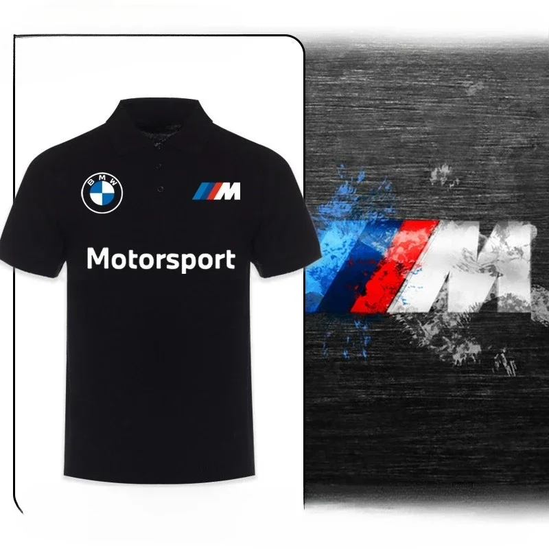 Camiseta Polo BMW Car Club 2025, Nueva, para Entusiastas de Autos de Alto Rendimiento, con Estampado BMW, Cuello Solapa, Informal, Transpirable, para Verano