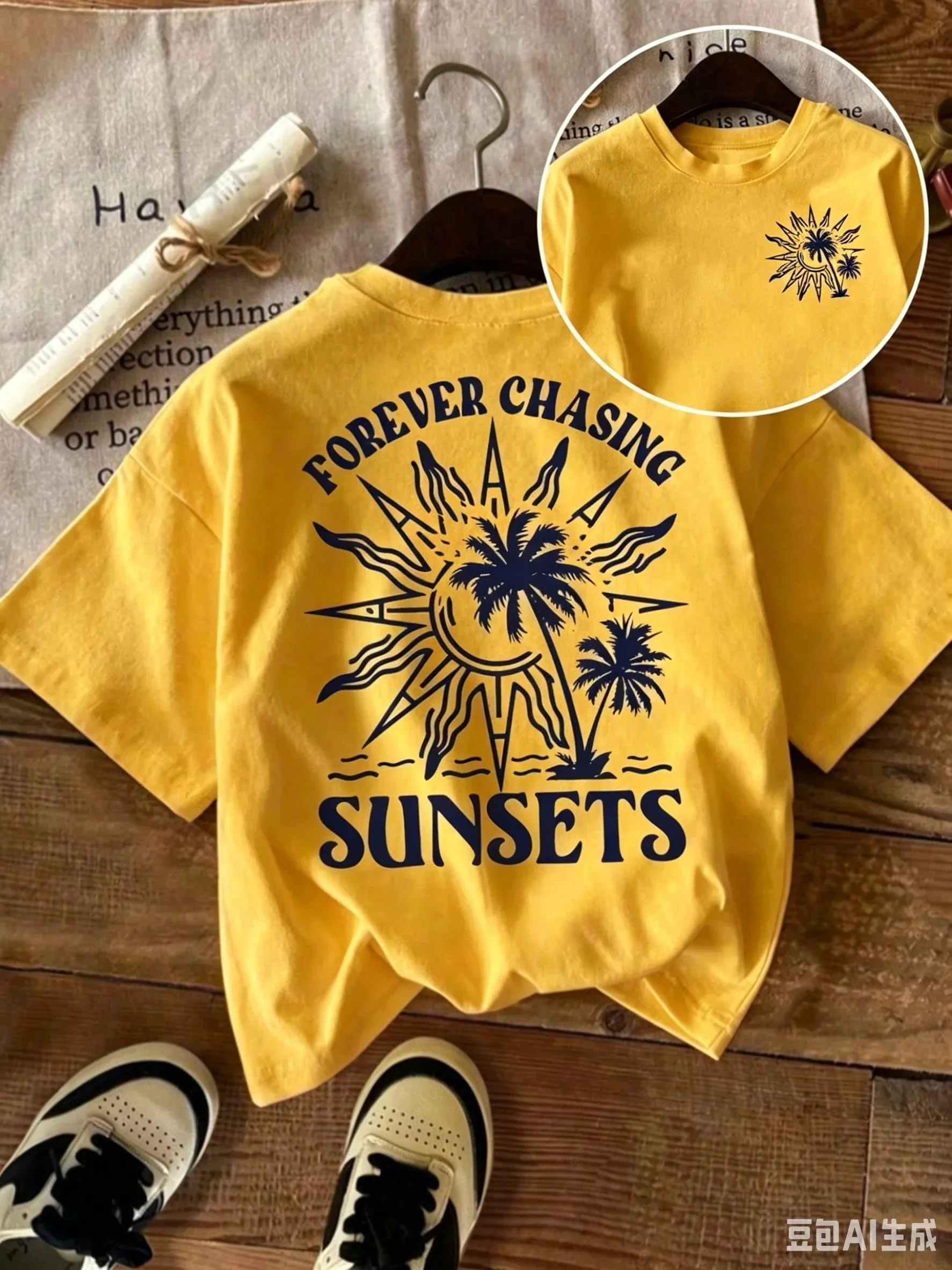 Neues Sommer-Baumwoll-T-Shirt für Kinder, lässiger Alltagsstil, atmungsaktiv und bequem, kurzärmelig, mit einem Cartoon-Zitronenmuster. – Detail 19