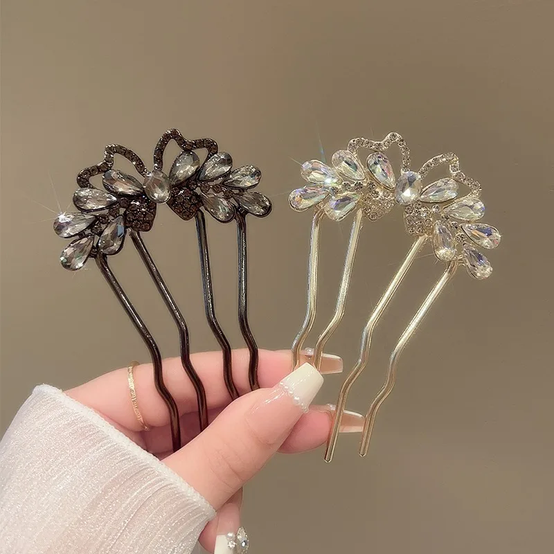 عصي شعر عصرية ورائعة للفتيات على شكل حرف U إكسسوارات شعر على الطراز الصيني إبر شعر حزم مشط إكسسوارات الشعر