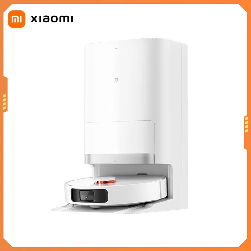 XIAOMI MIJIA Smart OMNI Robot 2 مكانس كهربائية مجموعة ممسحة التنظيف الذاتي وثيقة فارغة الغبار 75 يومًا من جمع القمامة المستمرة