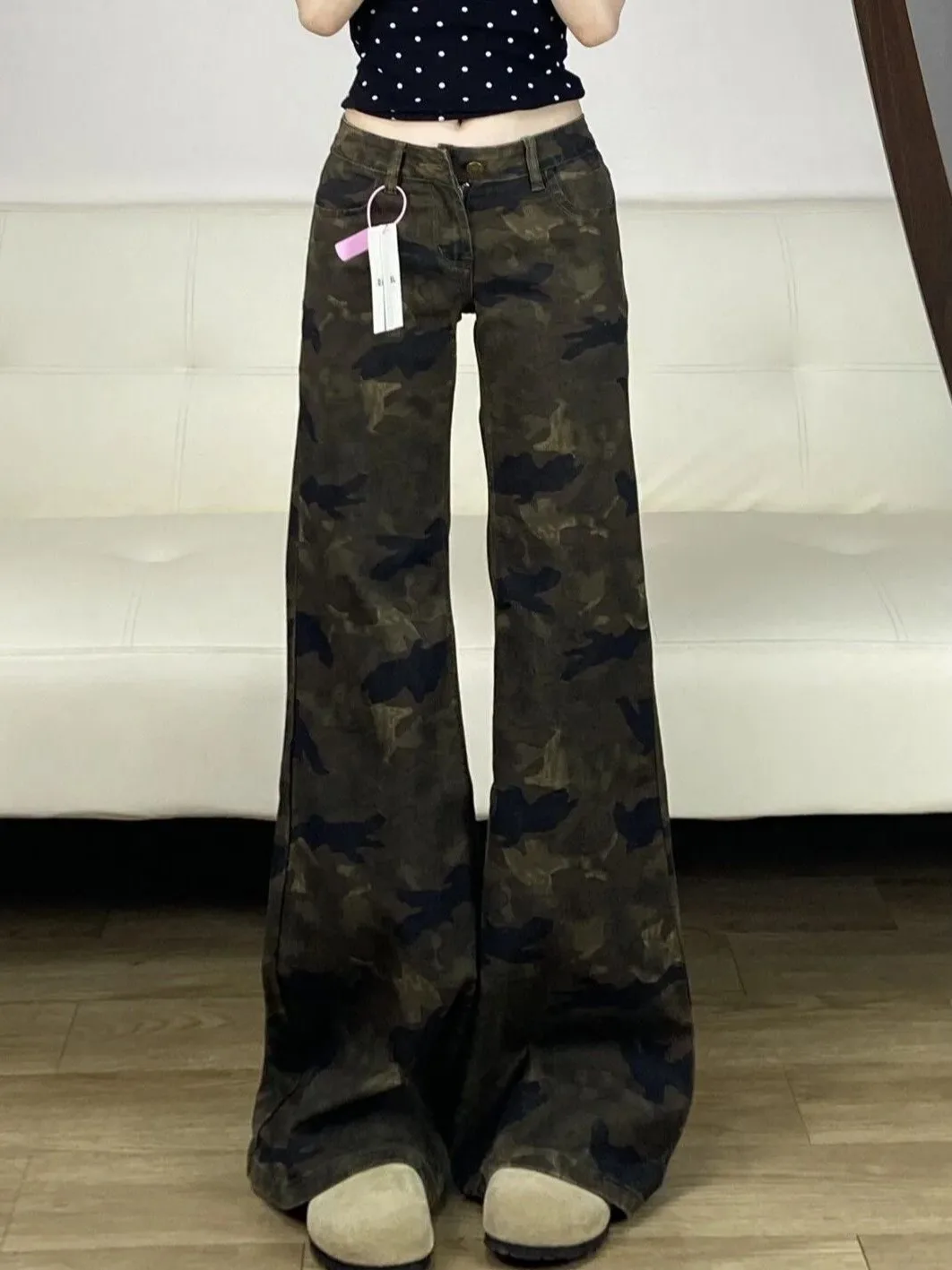 

Пышные женские блестящие джинсы с блестками и жемчугом, расшитые бисером, заклепками, украшенными блестящими цепочками, модные джинсовые винтажные джинсы в стиле панк, готика