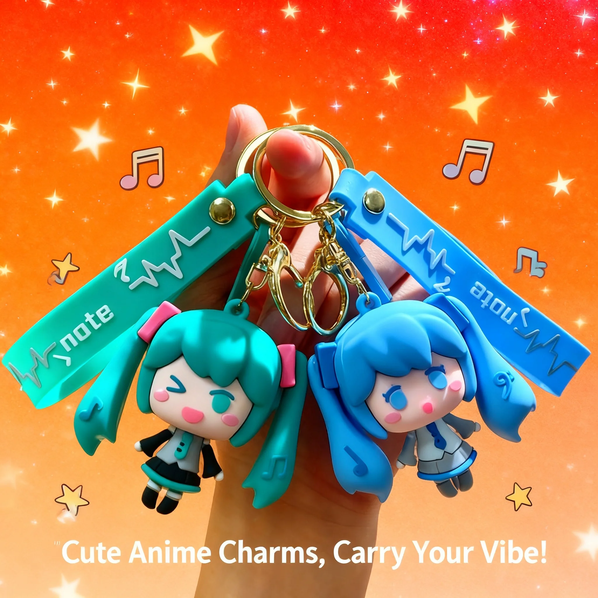 

Новый мультяшный брелок-подвеска Хатсуне Мику для сумки, милый брелок для ключей от машины, изысканный подарок, оптом
