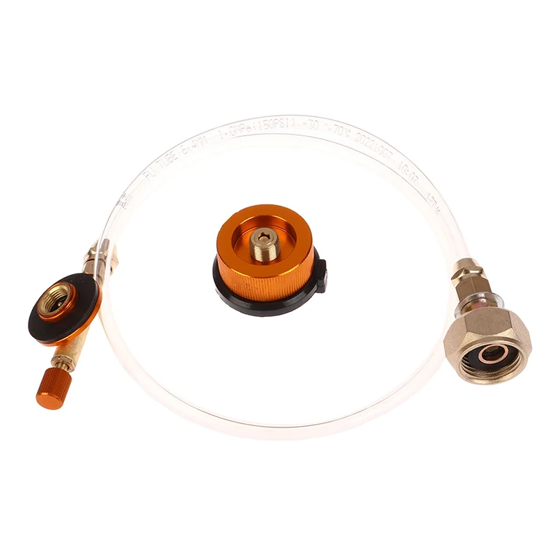 1 Juego de tanque de Gas para acampar al aire libre, estufa, adaptador de recarga de propano, adaptador de acoplador de tanque, accesorios de carga de Gas, adaptador de quemador