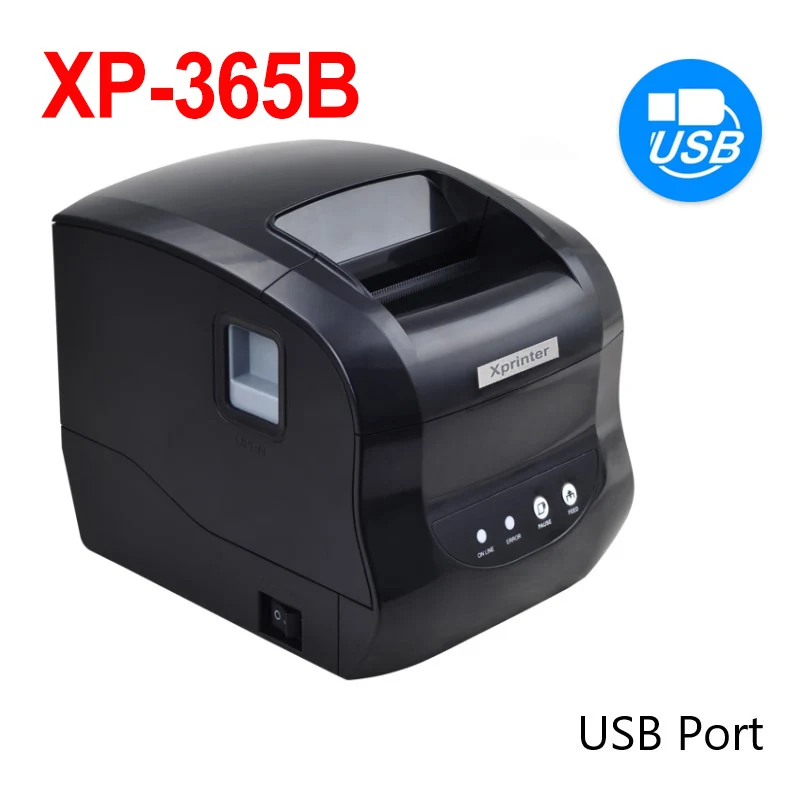 

Принтер Xprinter 80 мм для термопечати этикеток, 2,3 дюйма, принтер для печати штрих-кодов, Bluetooth, чеков, LAN/Bluetooth/USB