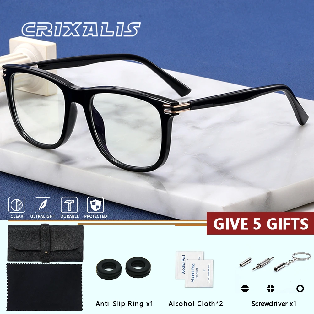 

CRIXALIS квадратные очки по рецепту для женщин, прогрессивные оптические очки, фотохромные очки синего света, очки UV400