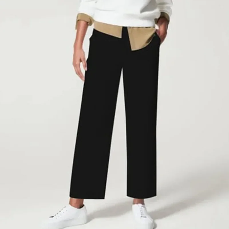 

2024 Spring/Summer Pants Streetwear Autumn Office Lady High Waist Casual Trousers Women's Pants Loose Style Pants New 30265