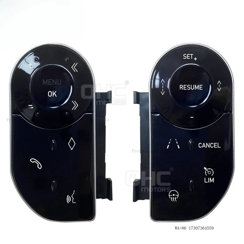 Suitable for Land Rover Range Rover Sport, Discovery 5, multifunction steering wheel with LCD touch buttons, for upgrading from
