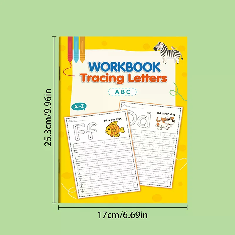 26 Alphabet Practicing Uppercase And Lowercase Letters English Coloring Book Pen Control Training Handwriting Practice Book