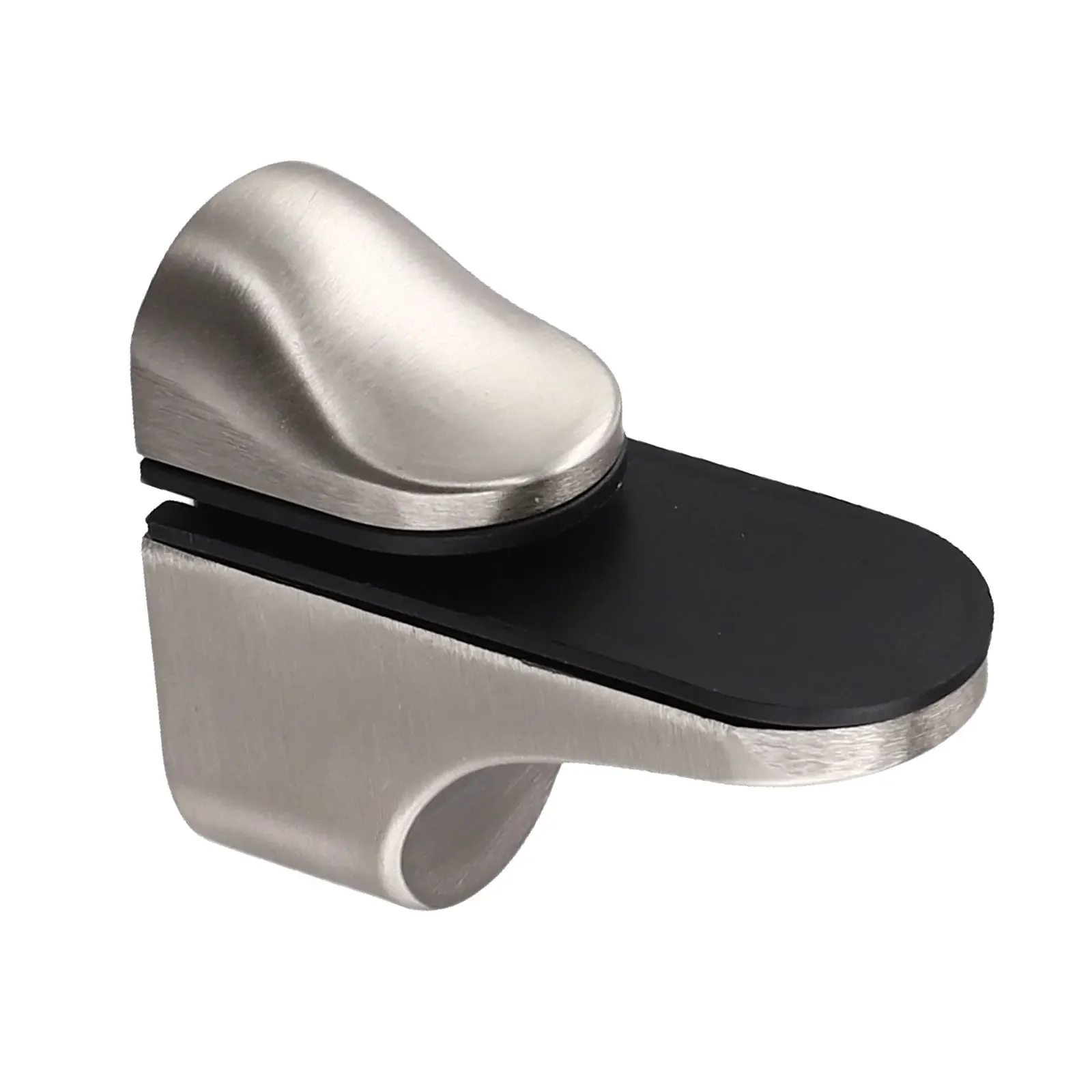 

1PC Glass Shelf Support Adjustable Glass Shelf Bracket Polished Chrome Wall Shelf Glass Clamp Holder Flat Back Mount Holder