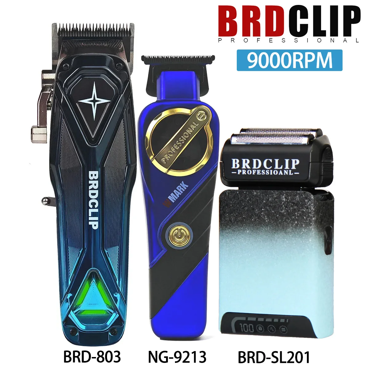 

Профессиональная машинка для стрижки волос BRDCLIP 803 SL201 7500 об/мин, электрический триммер, машинки для стрижки волос NG-9213, магнитный двигатель 9000 об/мин