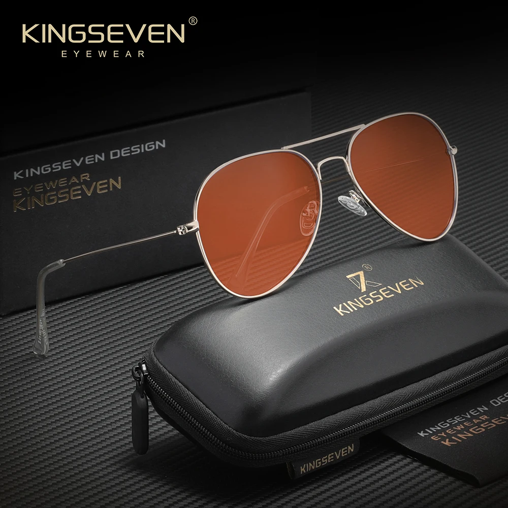 

KINGSEVEN модные очки с защитой от синего света, оптические линзы для мужчин и женщин, оправа для пилотов, очки с блокировкой синего света