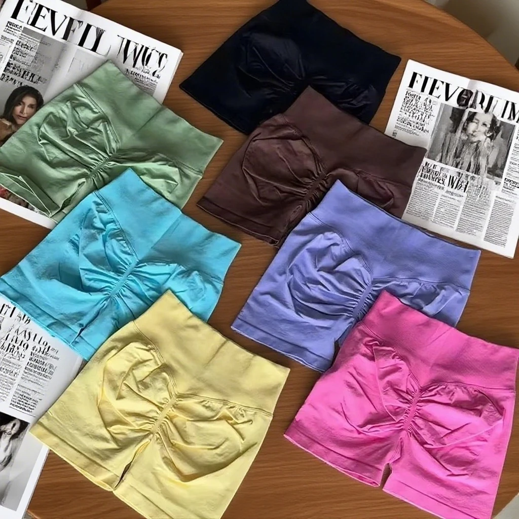 

Summer Comfortable High Waist Fitness Yoga Pants Women's Hip Fitness Pants Hip Lift Sports Breathable Cycling Shorts