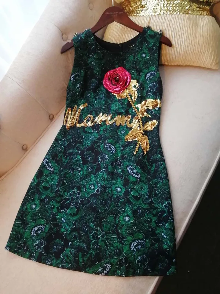 女性のためのスパンコールと刺繍が施されたピンクのドレス,新しい春の