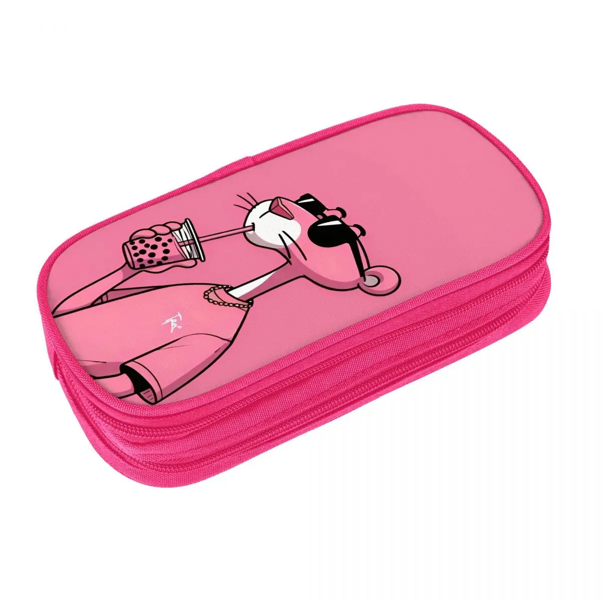 الوردي الحيوان الكرتون طباعة مقلمة مقلمة المدرسة قماش الطلاب الرجعية المحمولة صندوق رصاص القرطاسية المدرسية