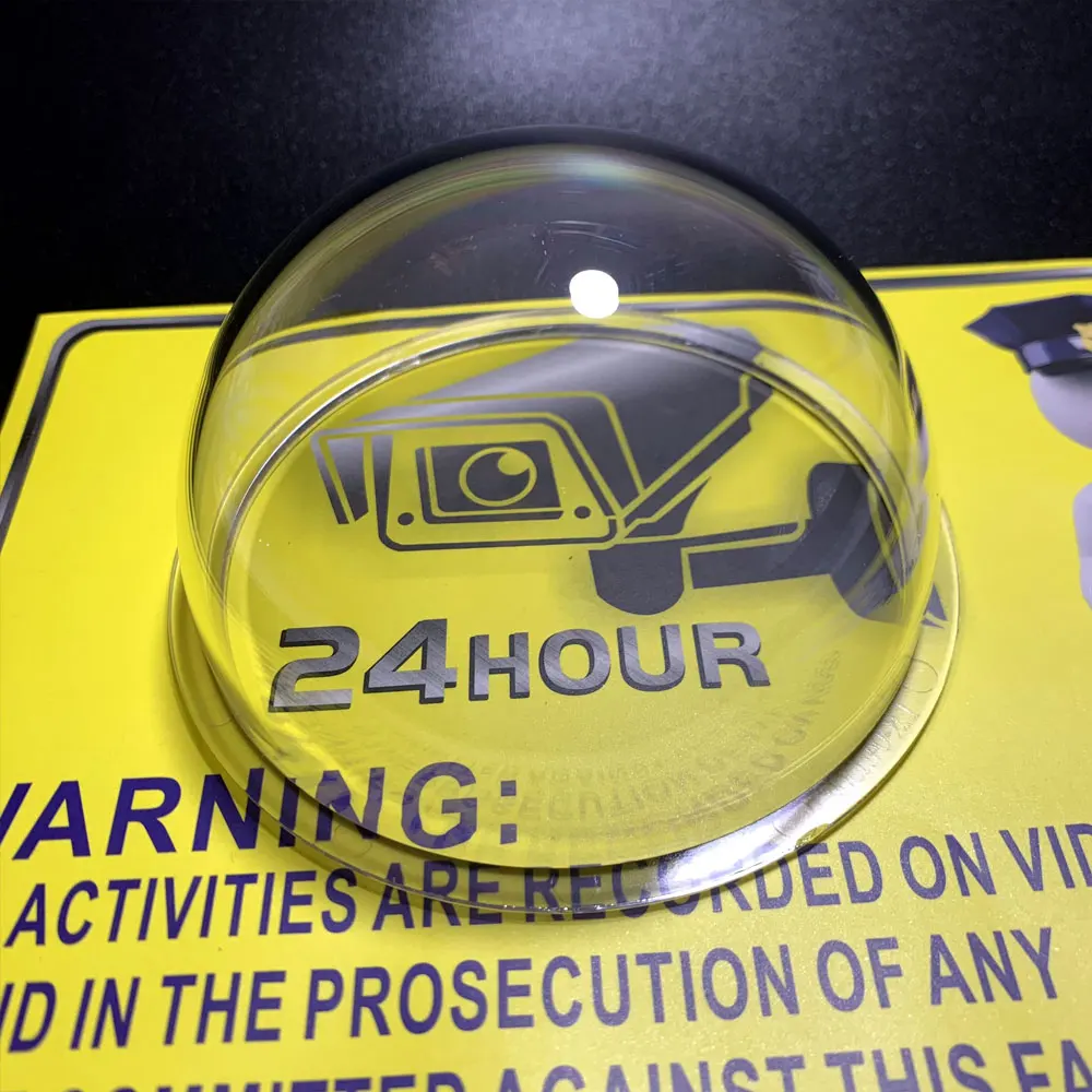 4 Inch Indoor/Outdoor Waterproof PC Clear Ball Cover Heightened Surveillance Security CCTV Camera Dome Protective Housing
