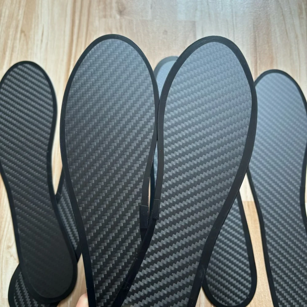 0.8mm 1mm 1.2mm Thickness Fiber Sporty Insole Carbon Insole Quality New 1 Pair Rigid Shoe Insert for Sports Male Shoe-pad Female