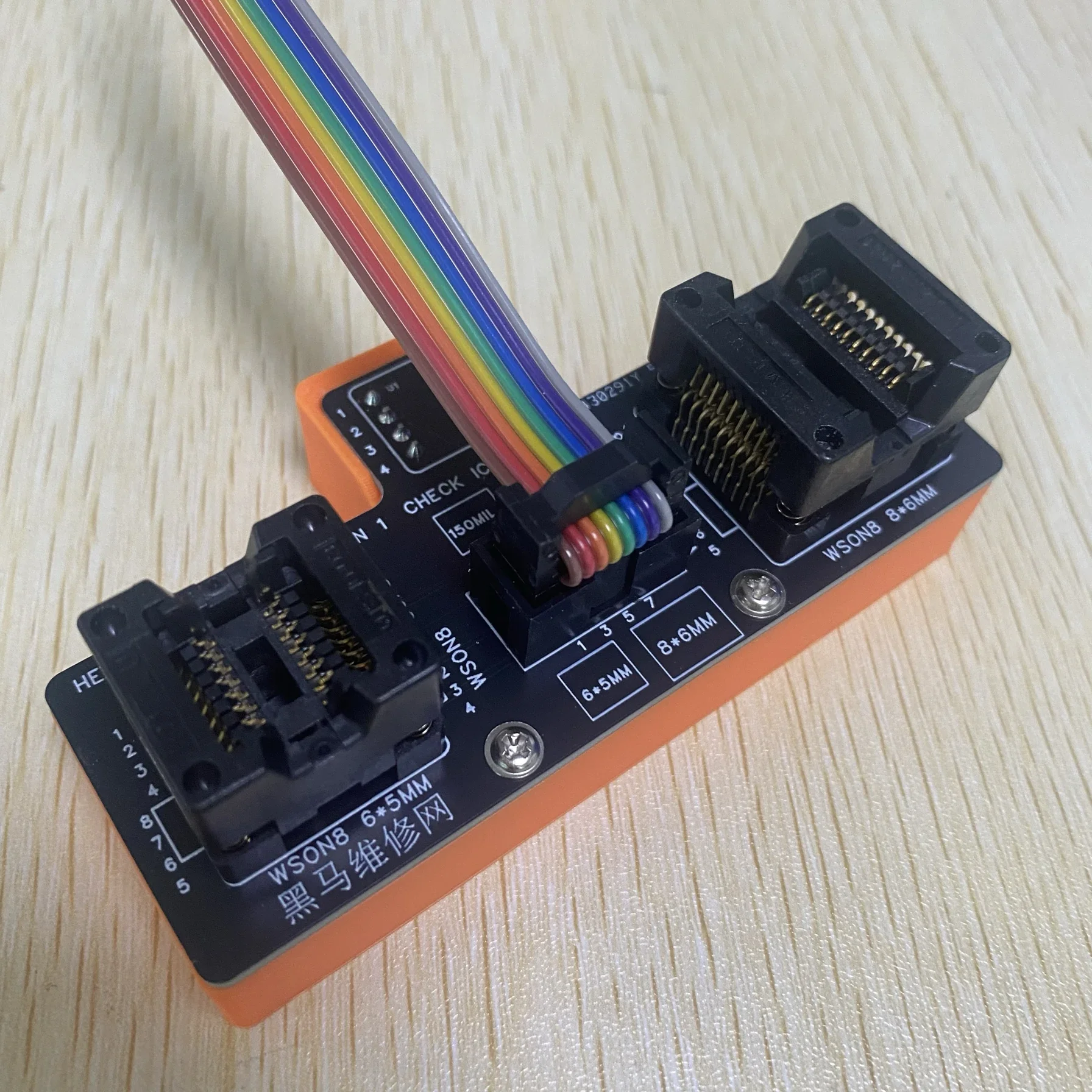 

SOP8/WSON8/QDFN8 Сиденье для сжигания BIOS отскакивающее сиденье 6x8 5x6 мм 150 208 MIL