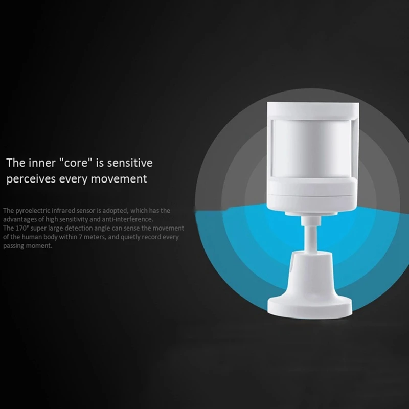 Ttkk-Tuyaインテリジェントモーションセンサー,ワイヤレス,赤外線,人間検出器,Pir,屋内および屋外で使用,ファッショナブル