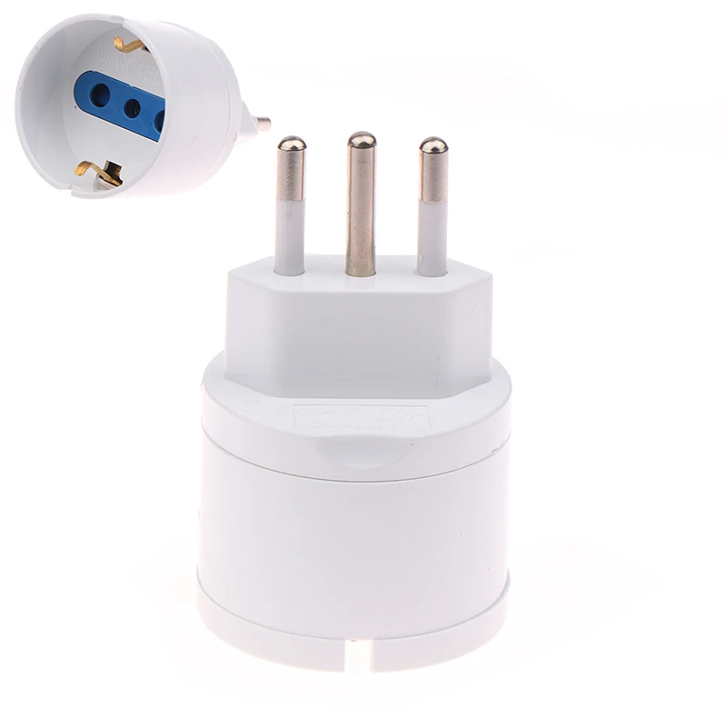 1 Piece AC 250V Power Plug European Eu Plug To Italy Standard Power Adapter Socket 10A Travel Converter