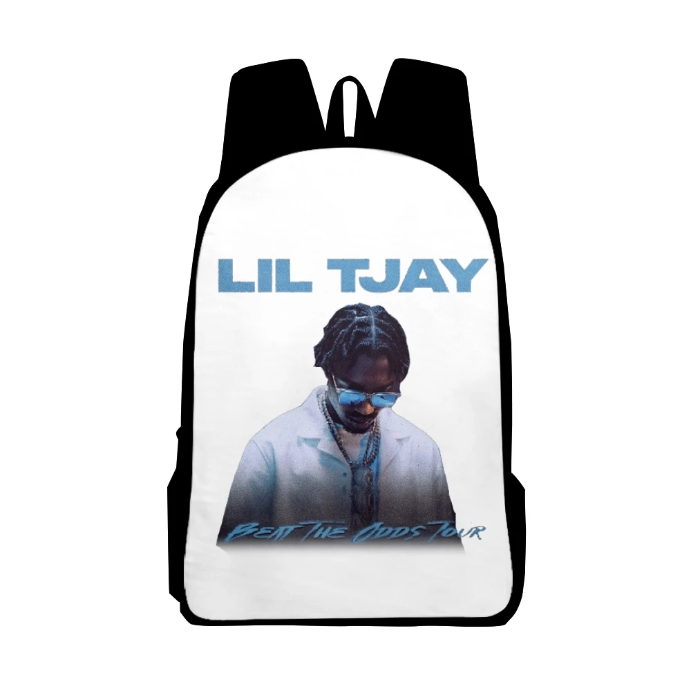 

Сумка на Молнии Lil Tjay Beat The chances world tour, Модный повседневный рюкзак на молнии, дорожная сумка в стиле Харадзюку для женщин и мужчин