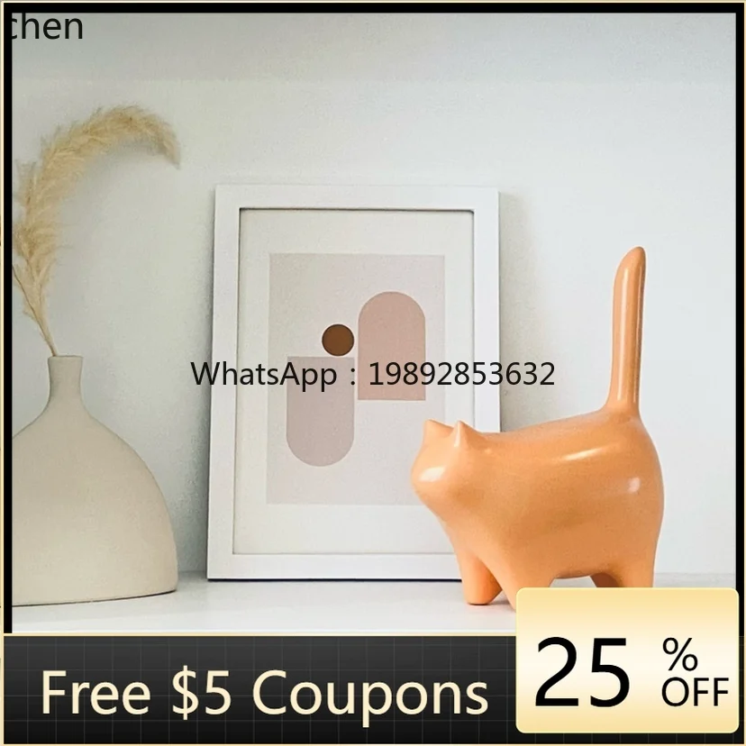 minimaliste-moderne-lumiere-luxe-maison-salon-chaton-meuble-tv-decoration-de-bureau-creatif-mignon-chaton-ornement