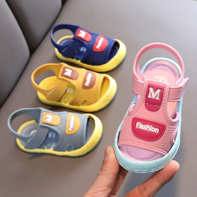 Summer Fashion Baby Kids Sandals Newborn Boys Girls Toddler Soft Sole Non-slip Cute Princess Shoes Kids Casual Beach Sandals