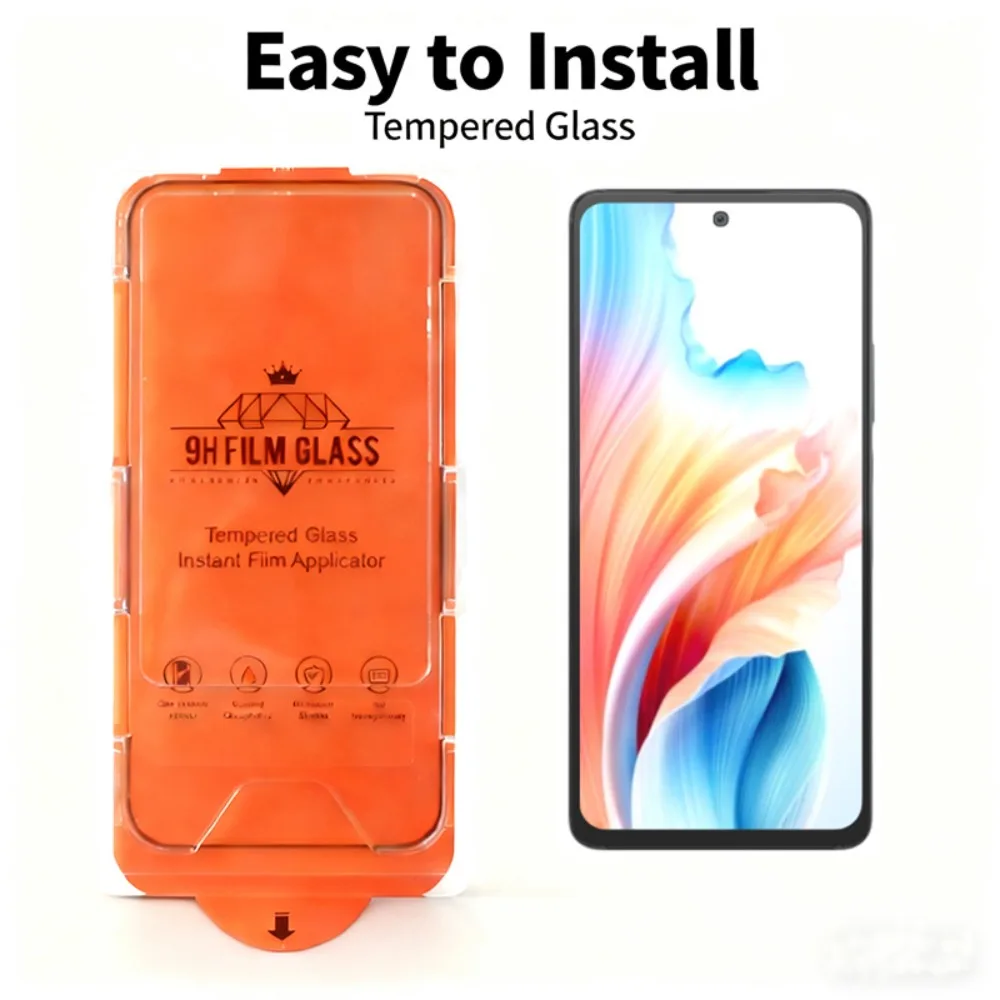 

2pcs Dust Free Tempered Glass for OPPO A98 A79 A80 A60 A38 A18 K13 K13x K12x K12 Plus K11 K11x Screen Protector Fingerprint-free