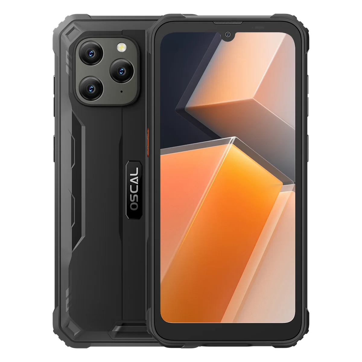 Прочный телефон OSCAL Blackview S70 Pro 6,1-дюймовый HD+ IPS-дисплей MT6765, восьмиядерный процессор, 4 ГБ ОЗУ, 64 ГБ ПЗУ, 13 МП, задняя камера, аккумулятор 6580 мАч