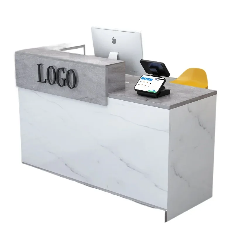 

Стол из массива дерева для зоны ресепшн, простой, компактный, для небольшой стойки администратора.