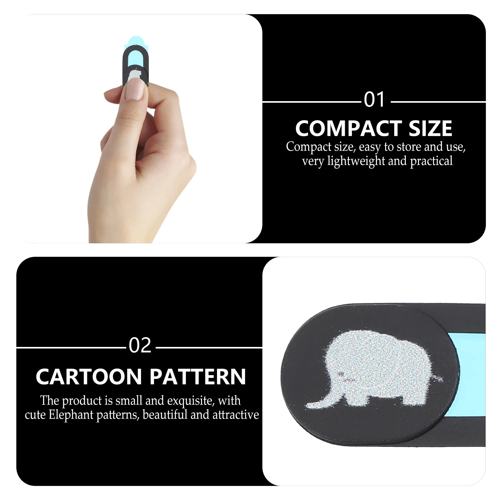 

2 pcs Webcam Cover Slide Privacy Protection Sliding Lid For Laptop Tablet Desktop Anti-Peeping Webcam Cover