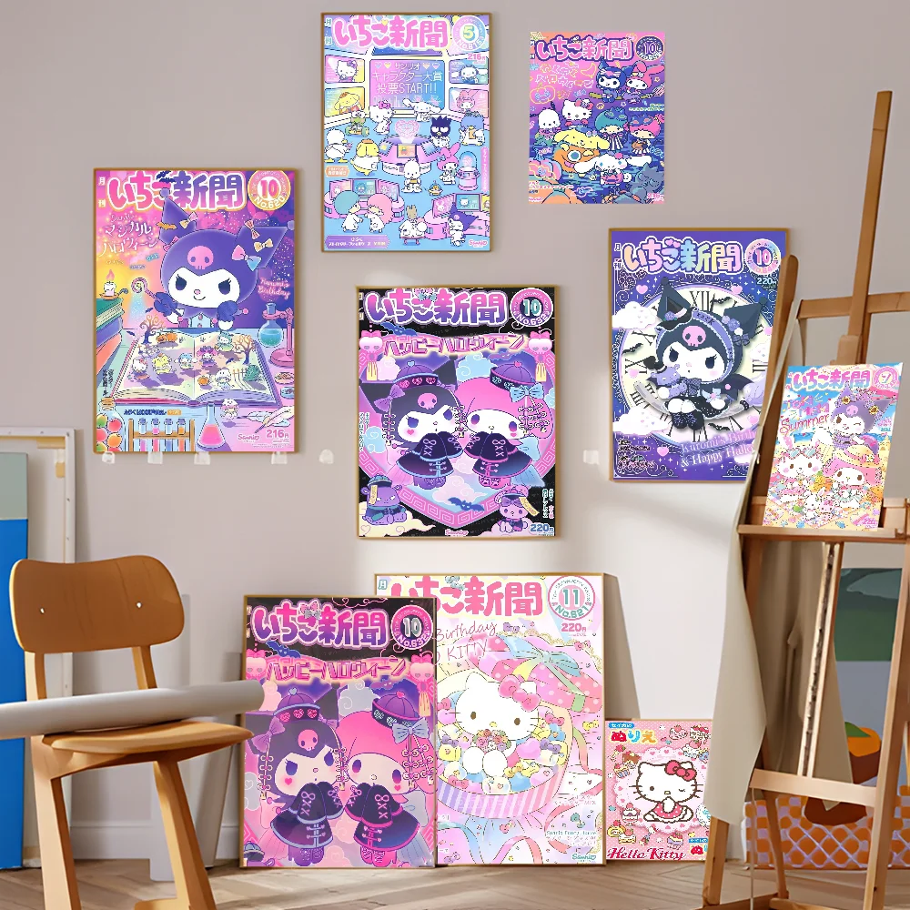 أمين H-Hello Cat ذاتية اللصق ملصق فني ريترو كرافت ورقة ملصق DIY غرفة بار مقهى ملصقات طلاء جدران