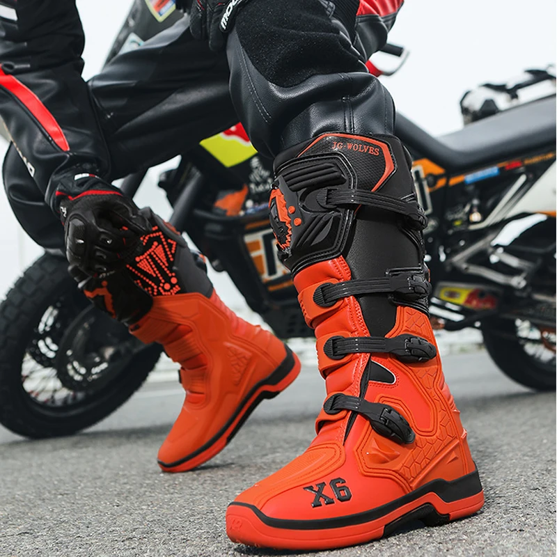 Men Waterproof Off road motorcycle riding shoes rally Motorcycle shoes Motorcycle protection Anti-fall on-road off-road boots