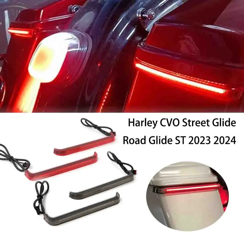 For Harley CVO Street Glide Road Glide ST 2023 2024 New Motorcycle Tracer Rear Saddlebag LED Indicator Run Turn Brake Lights